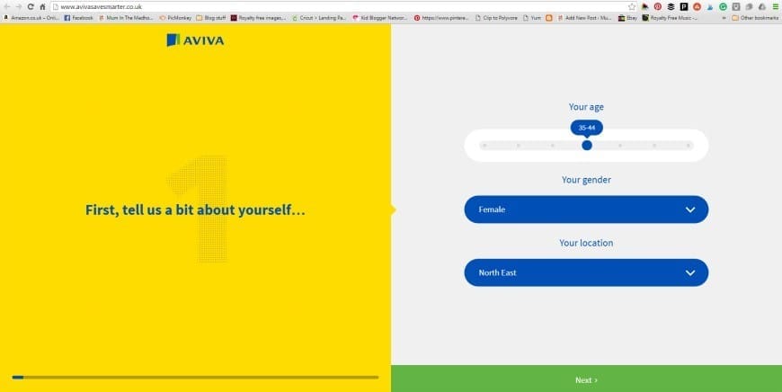 Aviva Financial Personality Tool
