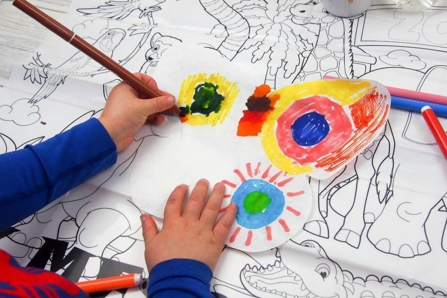 This butterfly rain art is a super process art activity for kids and a great way to investigate the science of colour