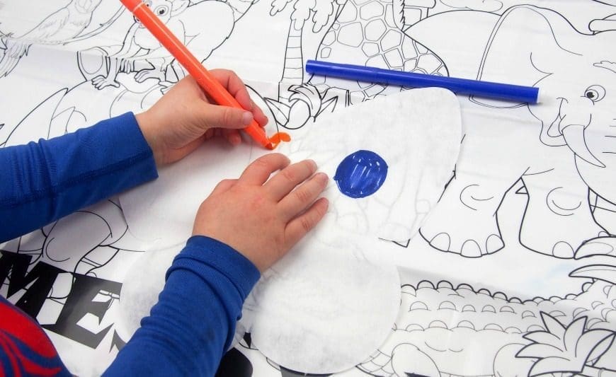 This butterfly rain art is a super process art activity for kids and a great way to investigate the science of colour