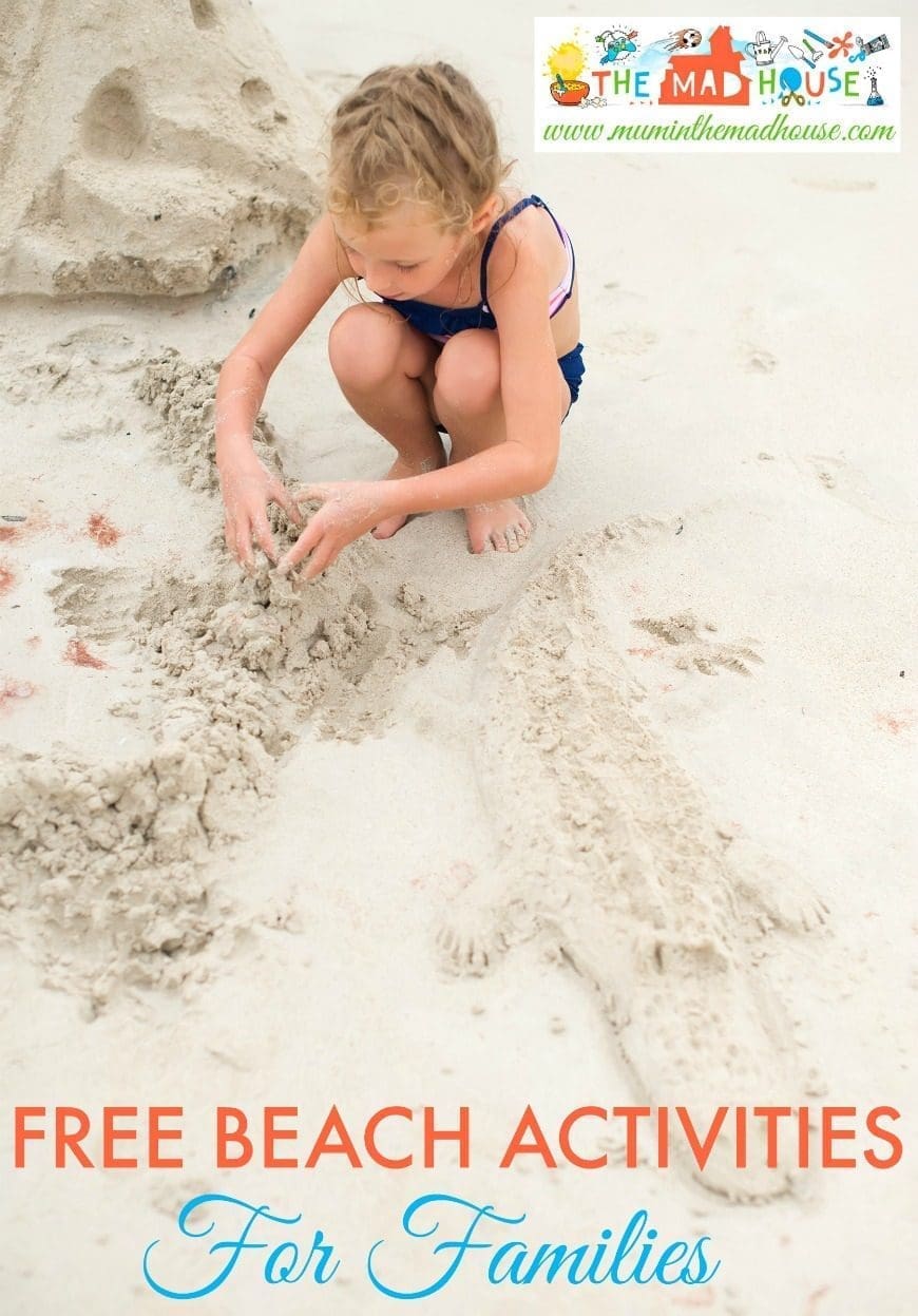 Free beach activities for families. Have fab free fun at the beach with kids with our super fun activities to help make memories that will last a lifetime. Make summer fun for all the family with simple activities to do at the beach that are frugal and everyone will enjoy.