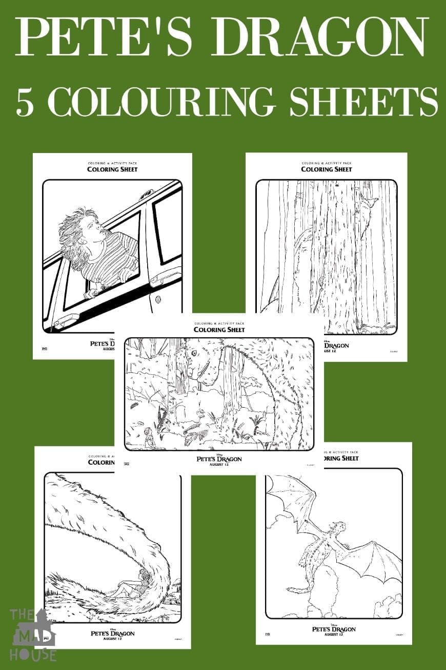 A fabulous selection of Pete's Dragon Colouring and Activity pages to print. Celebrate Pete's Dragon with this activity packet