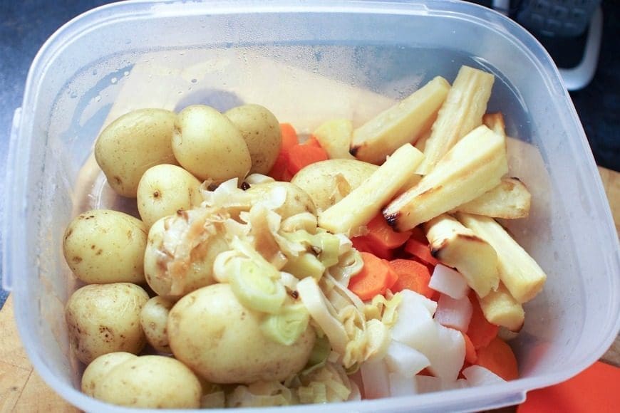 Waste-busting, family friendly bubble and squeak soup. This delicious and healthy family meal is simple to make and a great way of using leftovers.