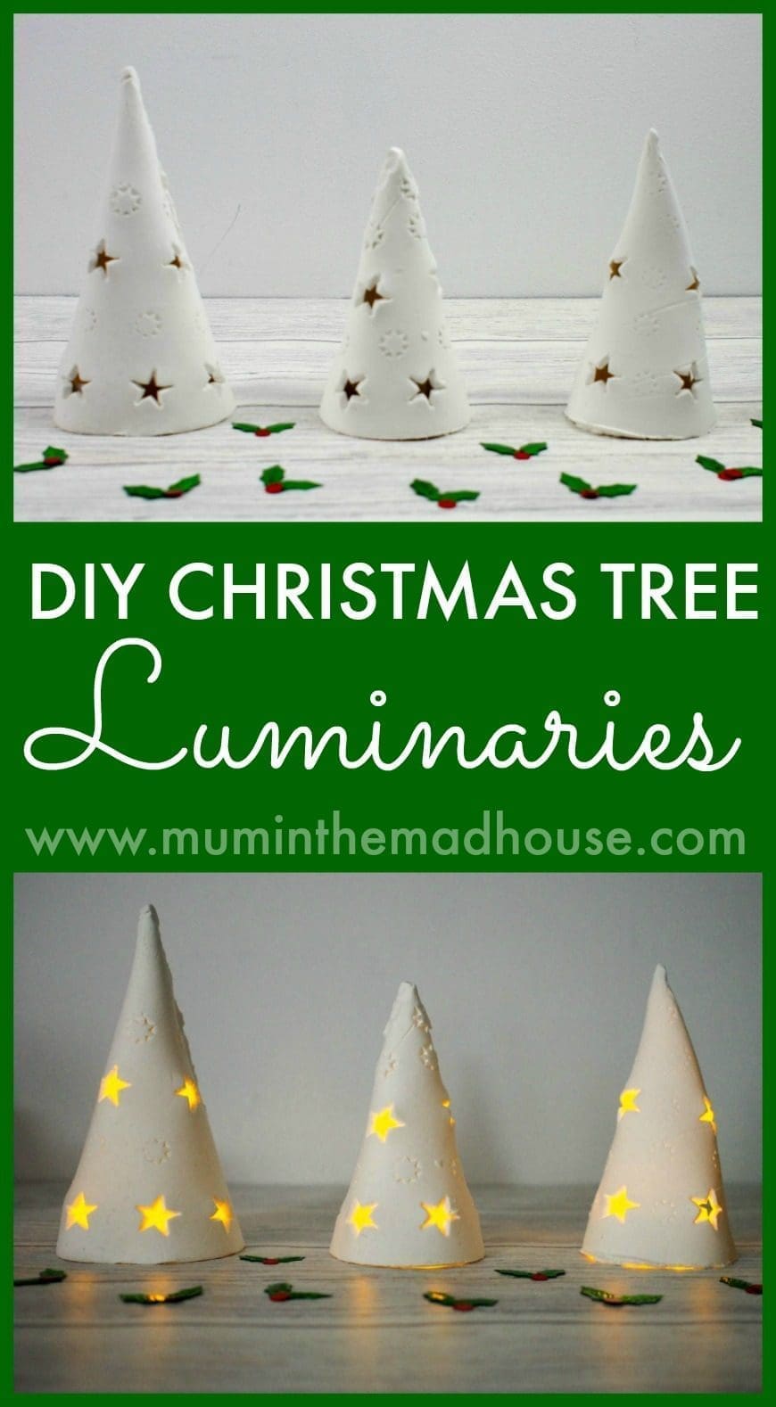 DIY Christmas Tree Luminaries