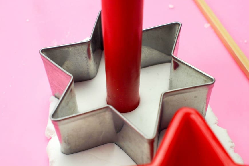 DIY Clay Star Candle Holders