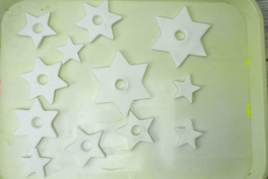 DIY Clay Star Candle Holders