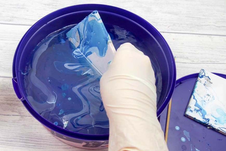 Nail Varnish Marbled Coasters