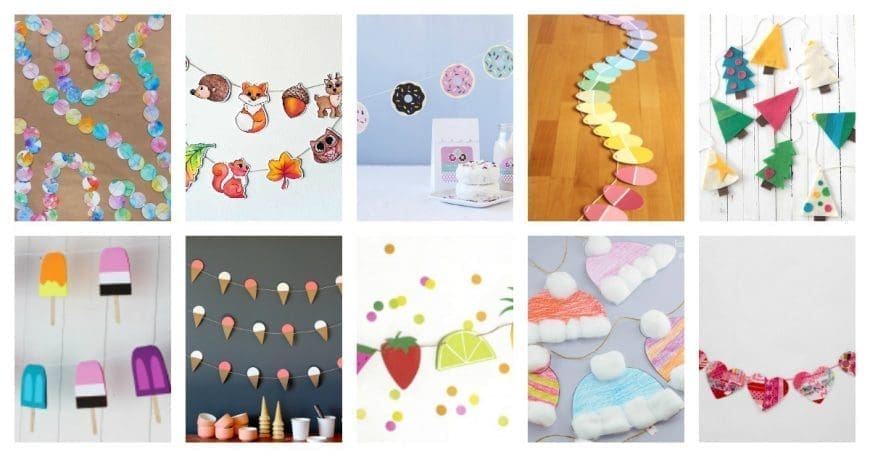 Simple Seasonal DIY Garlands. Celebrate the seasons with a selection of fab garlands that you can make yourself or with the kids. 