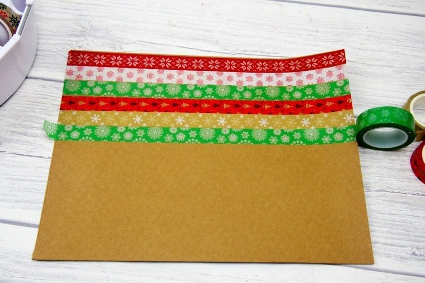 Simple Washi Tape Christmas Trees Garland