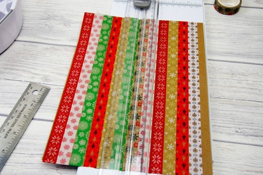 Simple Washi Tape Christmas Trees Garland