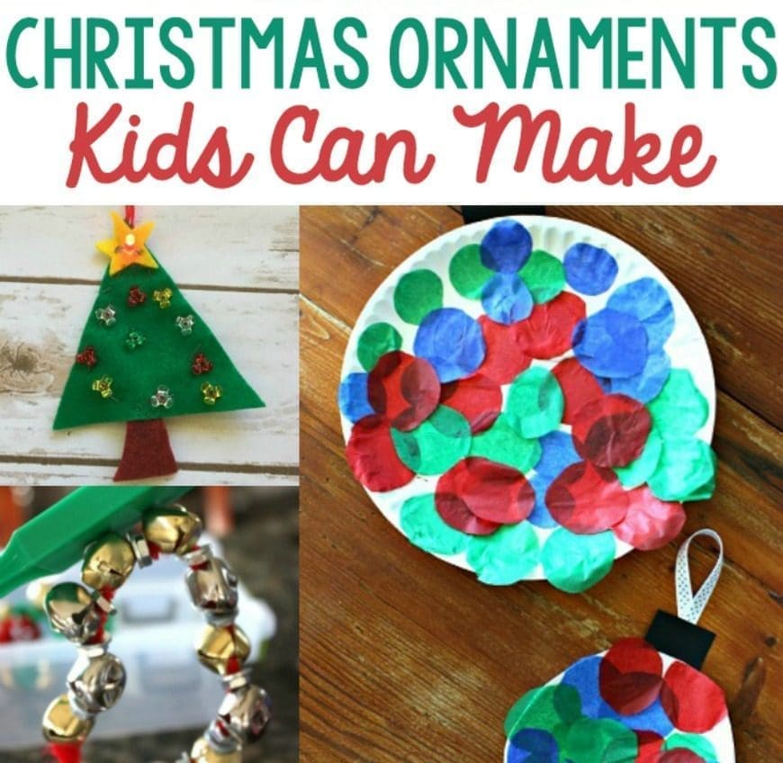 Kid Made Christmas Ornaments. a selection of DIY Christmas ornaments that children can make for all ages from your tiny tots to teenagers