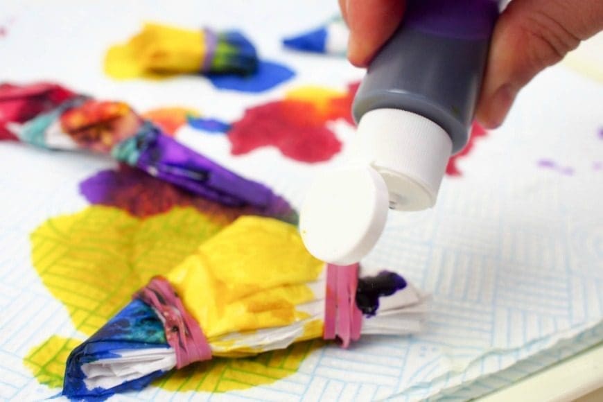 DIY Tie Dye Gift Wrap
