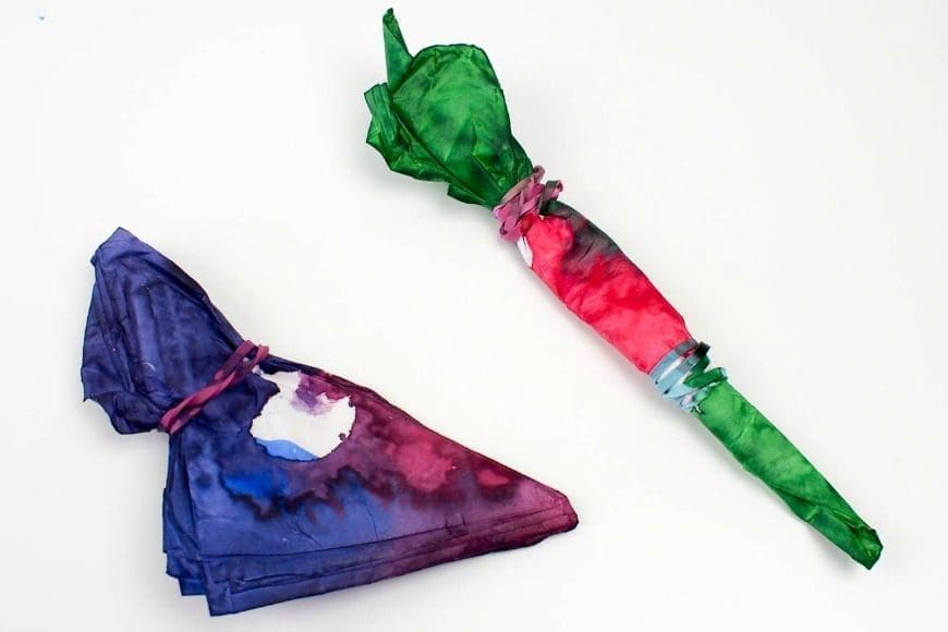 DIY Tie Dye Gift Wrap