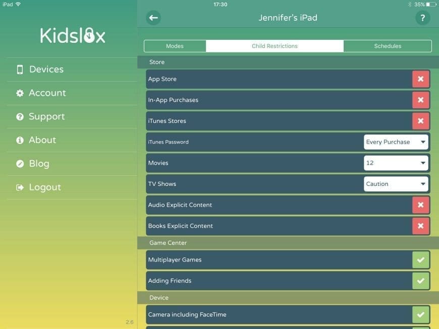 Kidslox Parental Control App - Initial Thoughts