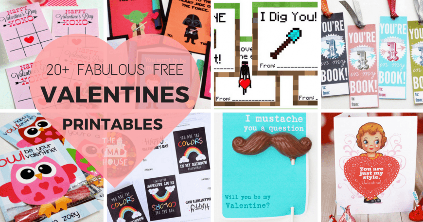20 Free Valentines Printables