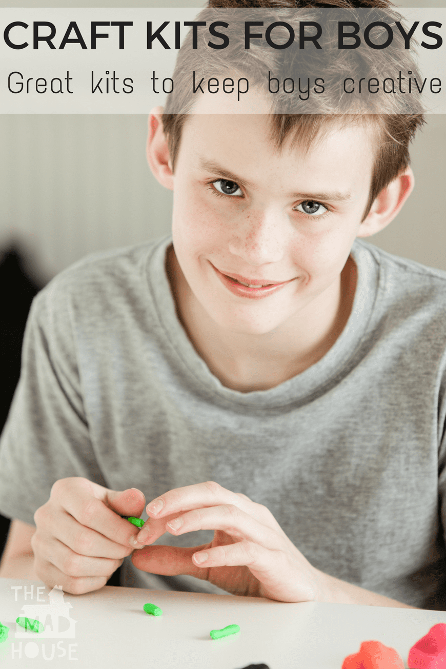 Craft kits are a great way of getting kids creative. This is a super selection of great craft kits for boys to get them engaged in arts and crafts.