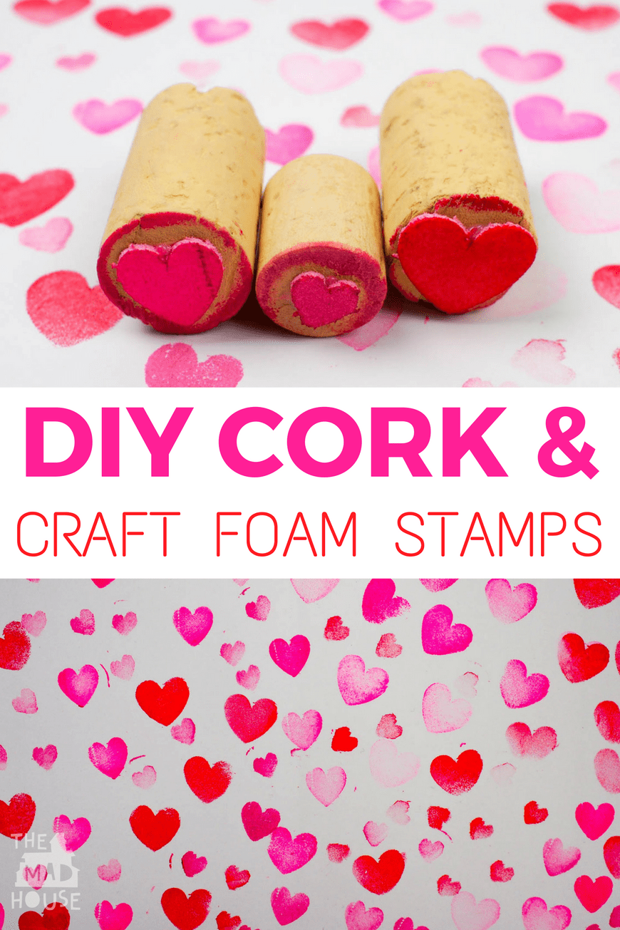 What a fab way of recycling corks these DIY craft foam stamps are. They are super simple to make and a great way to get older kids crafting.