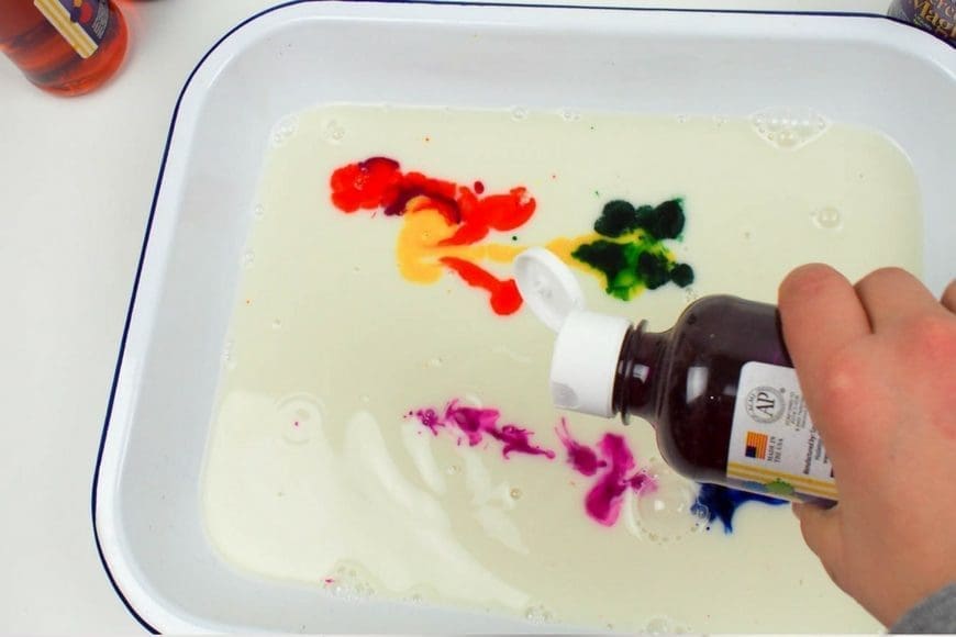 How to Make Rainbow Milk Marbled Paper Art