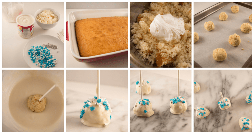 Winter Wonderland Cake Pops