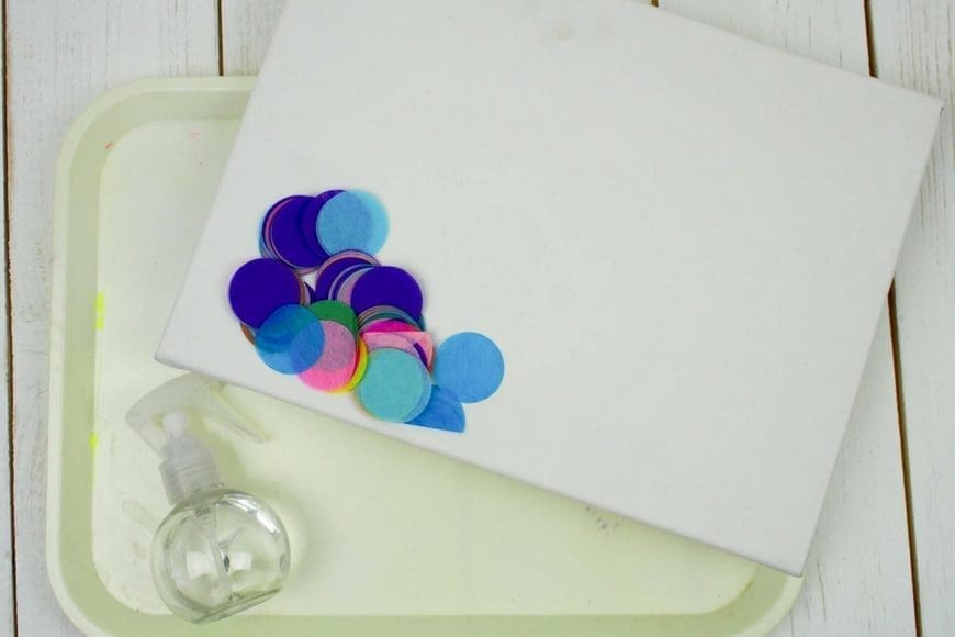 Bleeding Tissue Paper Canvas Art