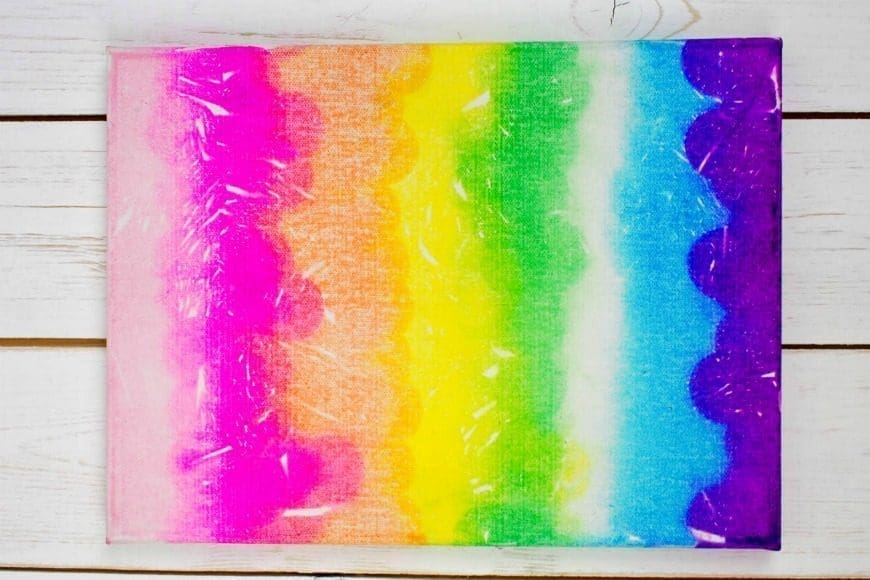 Bleeding Tissue Paper Canvas Art