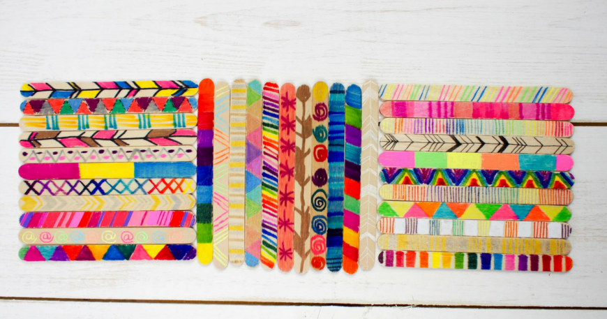 Craft Stick Wall Hanging