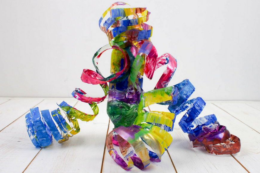 Plastic Bottle sculpture