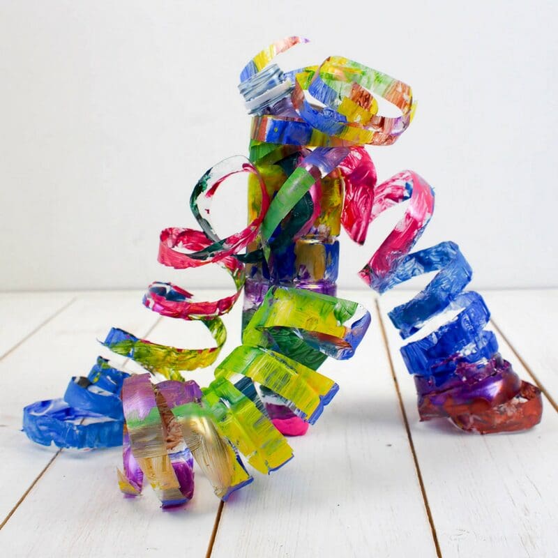 Plastic Bottle sculpture Square