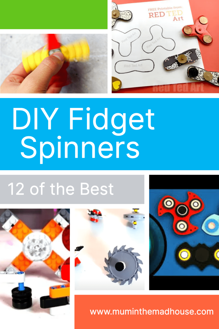 Looking for creative ways to keep your kids entertained? 🧒👧 Check out our '12 of the Best DIY Fidget Spinners on the web for kids' guide from Mum In The Madhouse! With these easy-to-follow instructions, your little ones 🎈will have hours of fun making their own spinning masterpieces! 💡      