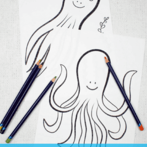 Octopus Colouring Pages for Kids