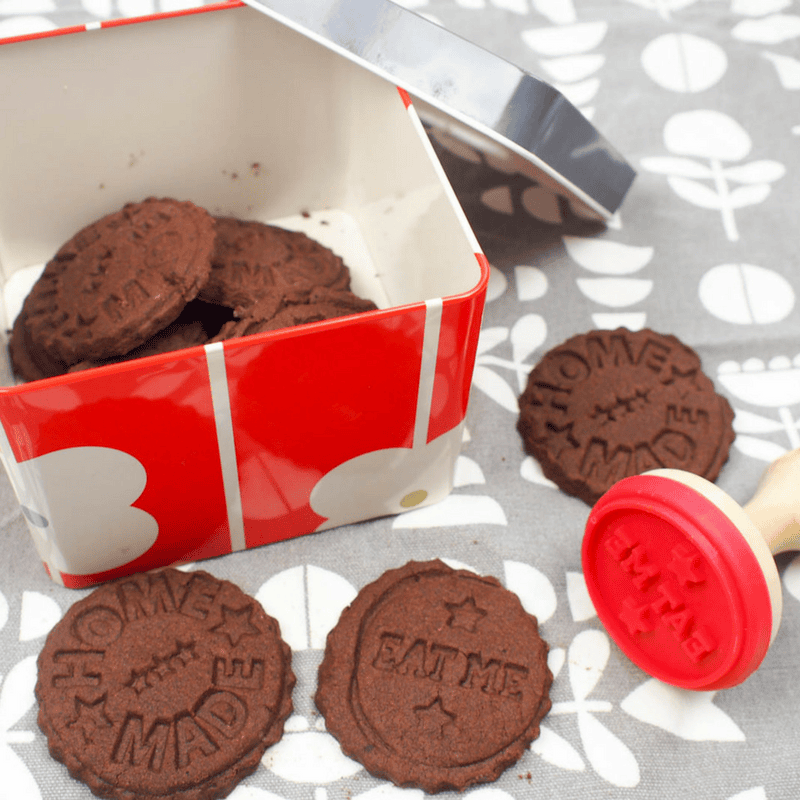 This rich 4 ingredient chocolate shortbread recipe is easy to prepare and keeps for several days in an airtight container. Perfect for cooking with kids.