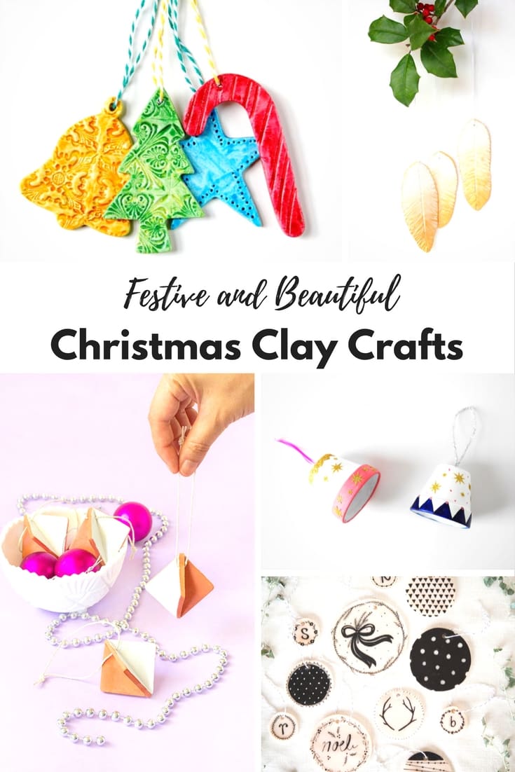 Festive and Beautiful Christmas Clay Crafts. Be inspired with this superb selection of festive clay ornaments and decorations. Perfect for DIY clay, salt dough, polymer or air drying clay.
