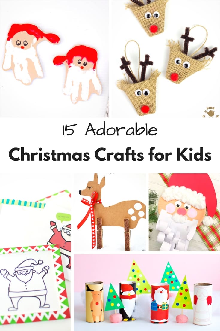 'Tis the season for some easy Christmas crafts for kids, including Christmas trees, Santa and his reindeer. Perfect for school fairs or advent.