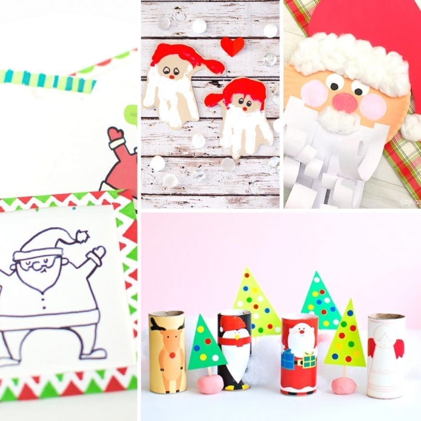 'Tis the season for some easy Christmas crafts for kids, including Christmas trees, Santa and his reindeer. Perfect for school fairs or advent.