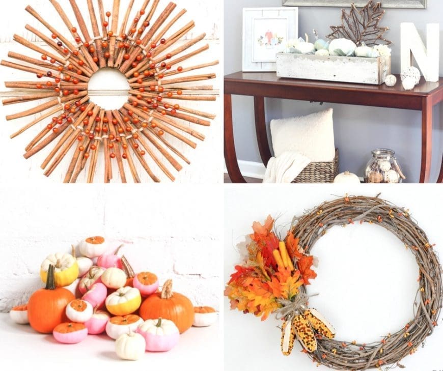 Celebrate Autumn with these Creative DIY Fall Craft Ideas. Bring the colours of the season into your home with these fab homemade decorations and makes.