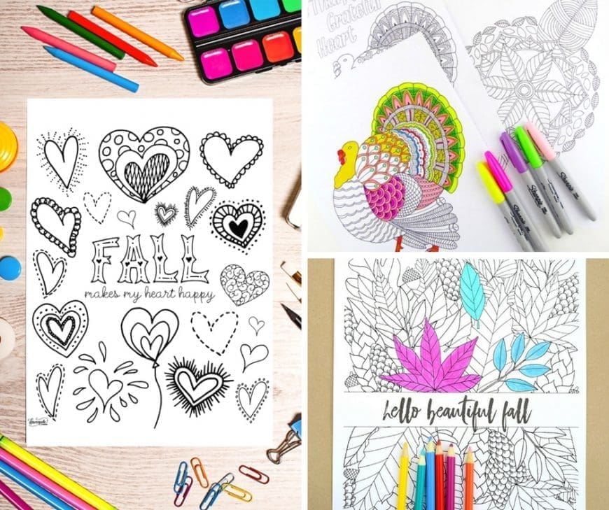 Fabulous fall colouring pages for adults from squirrels to leaves and much much more. So grab your colouring pencils and get started.
