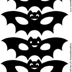 Set of 4 Printable Bat Masks