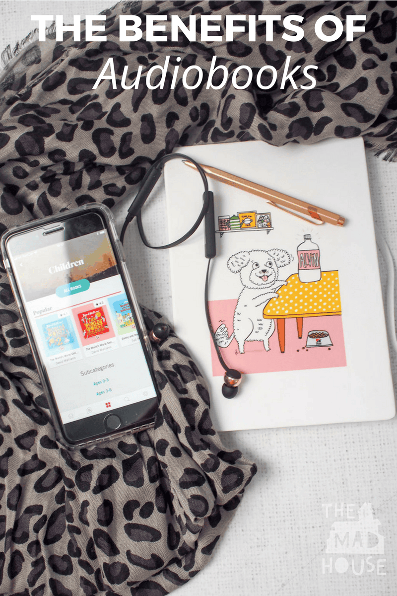 The benefits of Audiobooks. We are big fans of audiobooks here in The Mad House. We use them a lot and I want to share with you that they are not cheating nor do they prohibit reading.Â