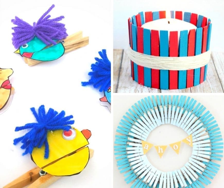 20 fun and creative clothespin crafts ideas that will inspire you to create your own use for the humble clothespin. Cool DIY handmade gifts from old clothespegs
