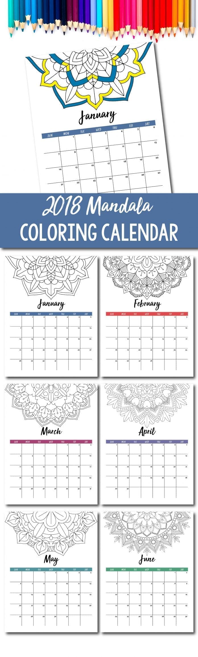 Why Hello 2018 - I hope you are going to be a good one.  Well to help you start the year in a great way I have this fun fab and free 2018 Mandela Calendar for you to download and colour in. Perfect for keeping you on track.