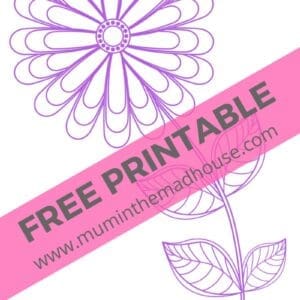 Spring Flower Free Printable