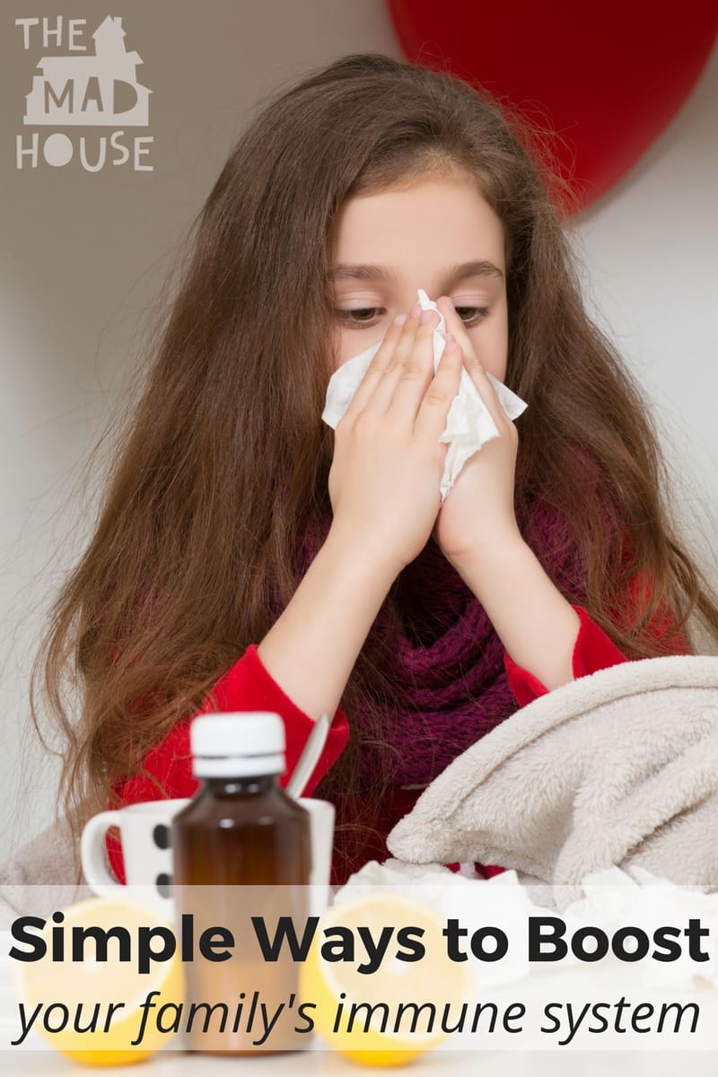 Ways to Boost your family's Immune System - My favourite tactics for boosting your family's immune system and protecting against colds and flu. Simple, easy and achievable ways to improve your family's resistance to everyday illness.