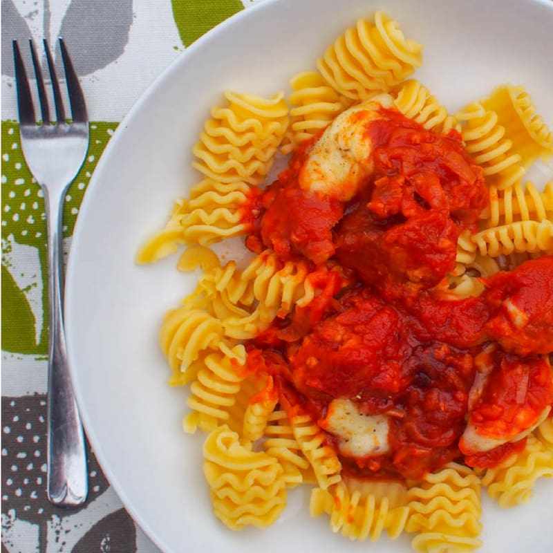 These simple sausage meatballs in a tomato sauce are deliciously tender and will become a family favourite meal asked for again. Tender, soft, flavorful meatballs, made with sausage and just a few other basic ingredients. Easy to whip up for a weeknight, and nice enough for weekend dinner. The ultimate food hug in a bowl.