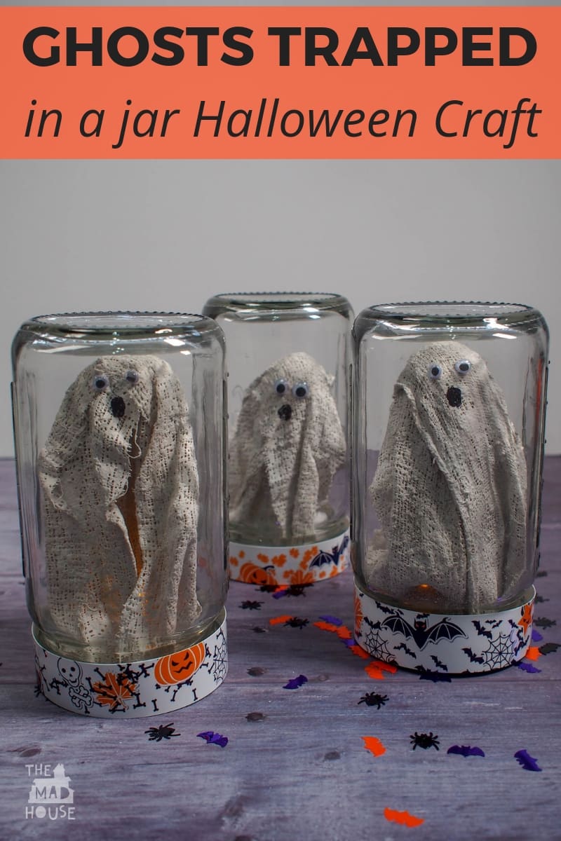 Try out our Ghosts in a Jar Halloween Craft and catcg some ghosts for your Halloween decoration.Ghosts can go through walls, but these jars are magical and keep them captured and out of mischief!