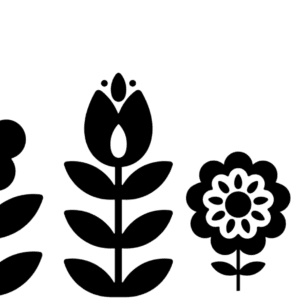 Folk Flower Template