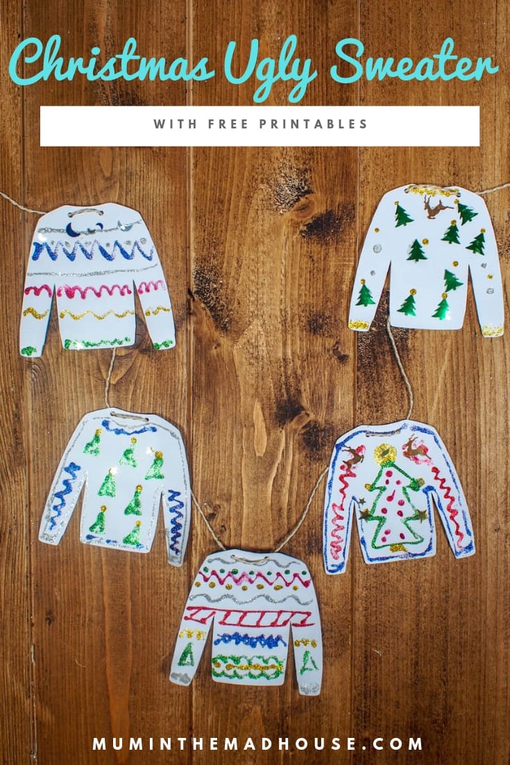 Do you love Ugly Sweaters or Christmas Jumpers? Design your own Christmas Ugly Sweater with our fabulous free printables perfect for your ugly sweater party or to make Ugly Sweater decorations.