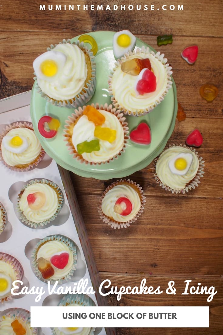 These easy vanilla cupcakes and vanilla icing are perfect a weekend treat and these are so simple so make with the kids.