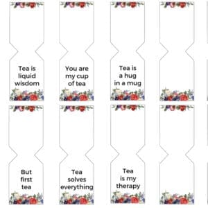 Tea Bag Tag Printables