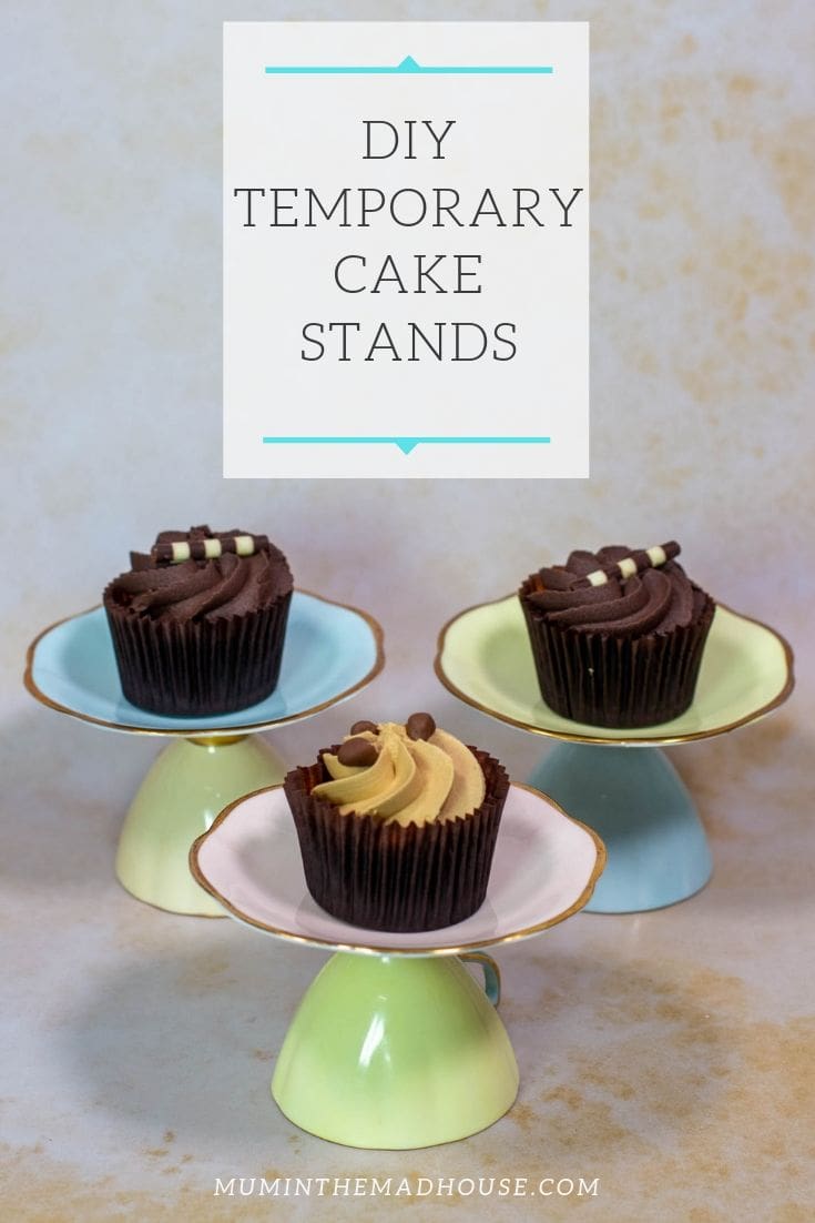 Cake stands make elegant table pieces for a party and making them couldn’t be more straightforward with our Blu Tack Hack. 