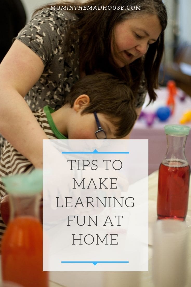 Simple and easy tips to make learning fun at home. Children love to learn and don't even know they are when they are having fun a nd learning through play.