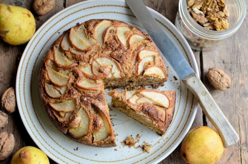 Pear and Walnut Cake
